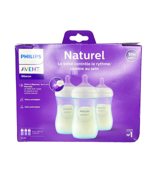 Biberones Philips Avent Natural Azul - 260 ml